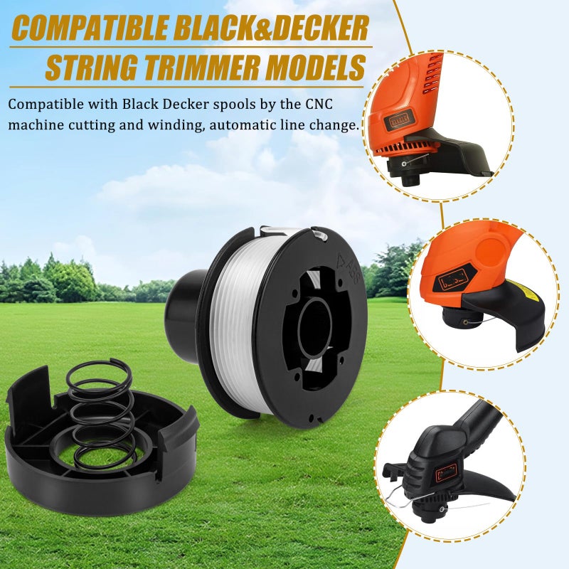 KAKO ST4500 Replacement Spool for Black and Decker Weed Eater Spool ST4500, 20ft 0.065â€ Spool Line for Black Decker St4500 Spool, for RS-136 Black and Decker Bump Feed Spool(10+2+2 Pack) - Image 2